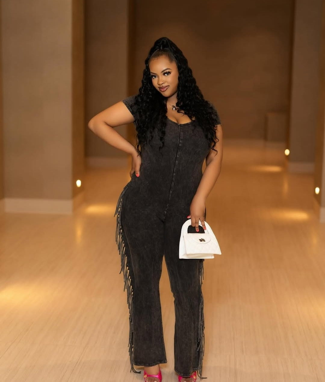 CHARCOAL CHIC JUMPSUIT