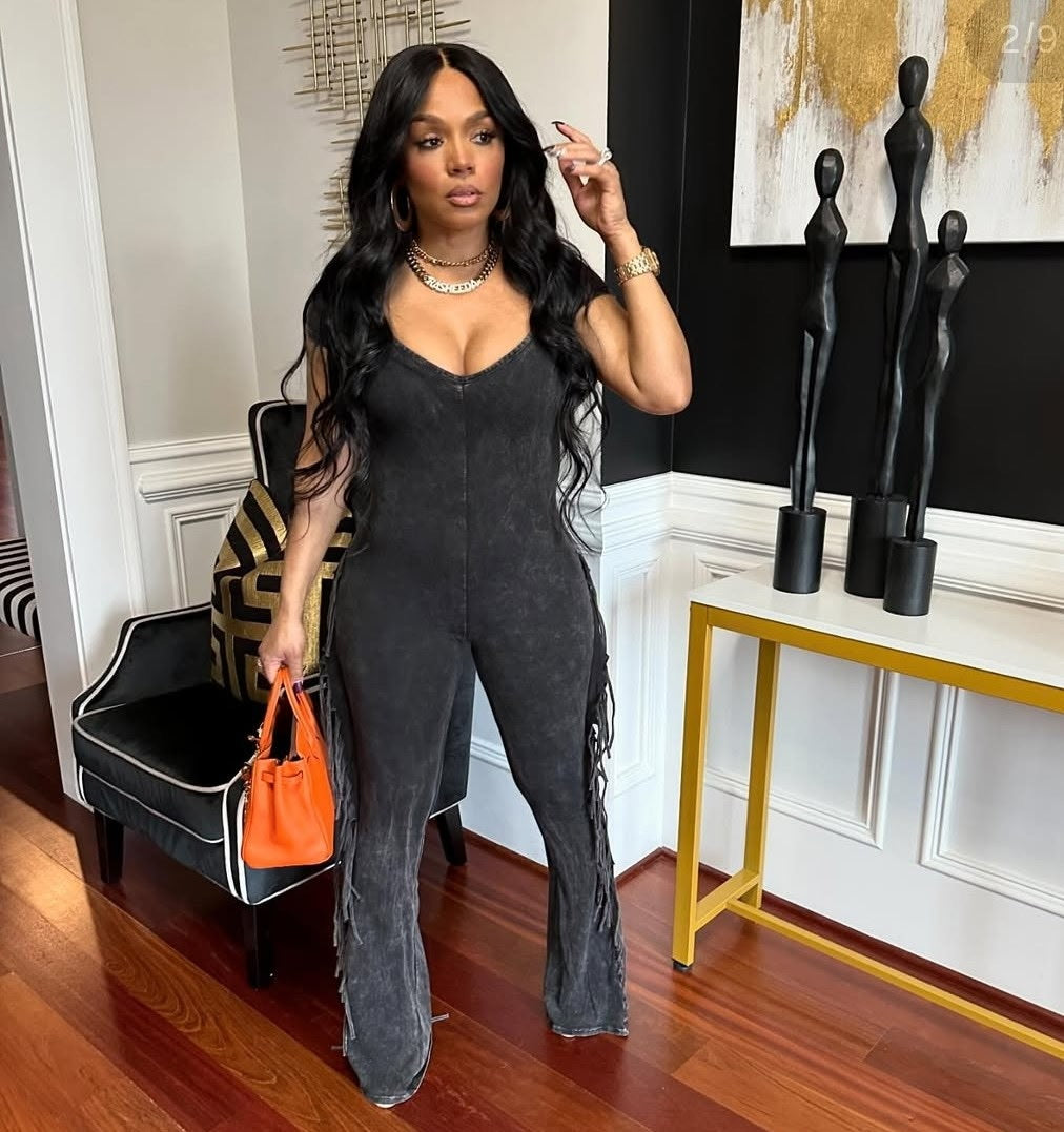 CHARCOAL CHIC JUMPSUIT