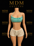 Mint Breeze Crochet Short Set 🌿✨
