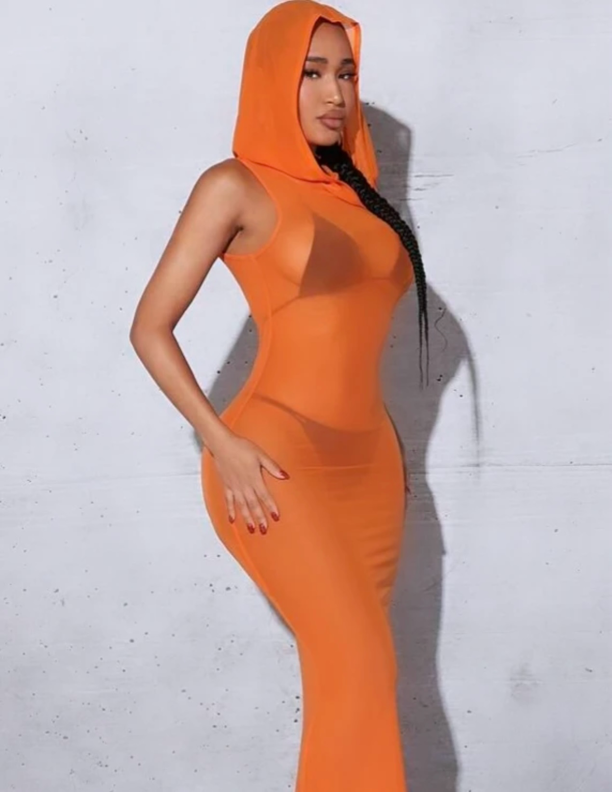 Sunset Siren Hooded Maxi Dress