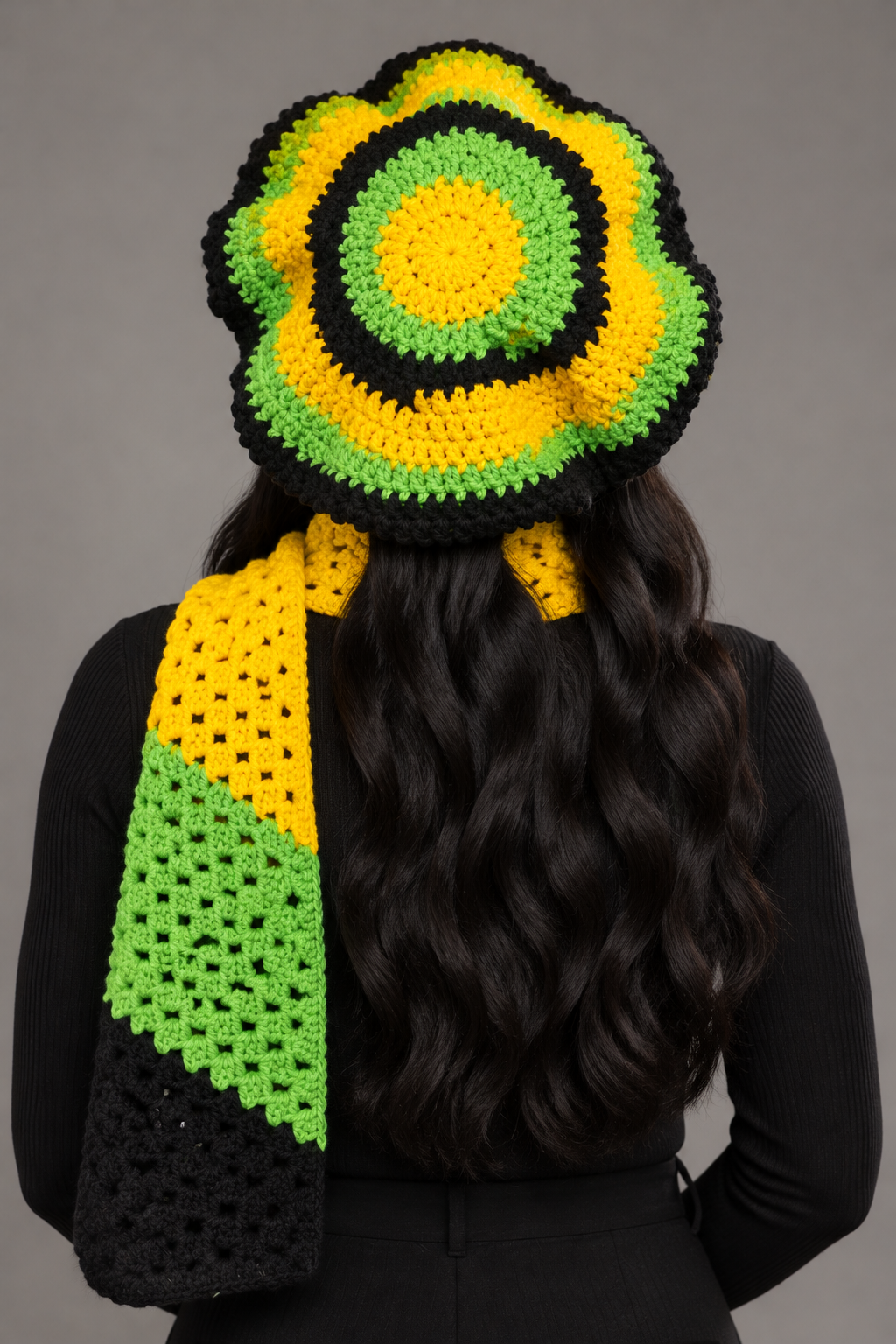 Tropical Glow Hat & Scarf Set