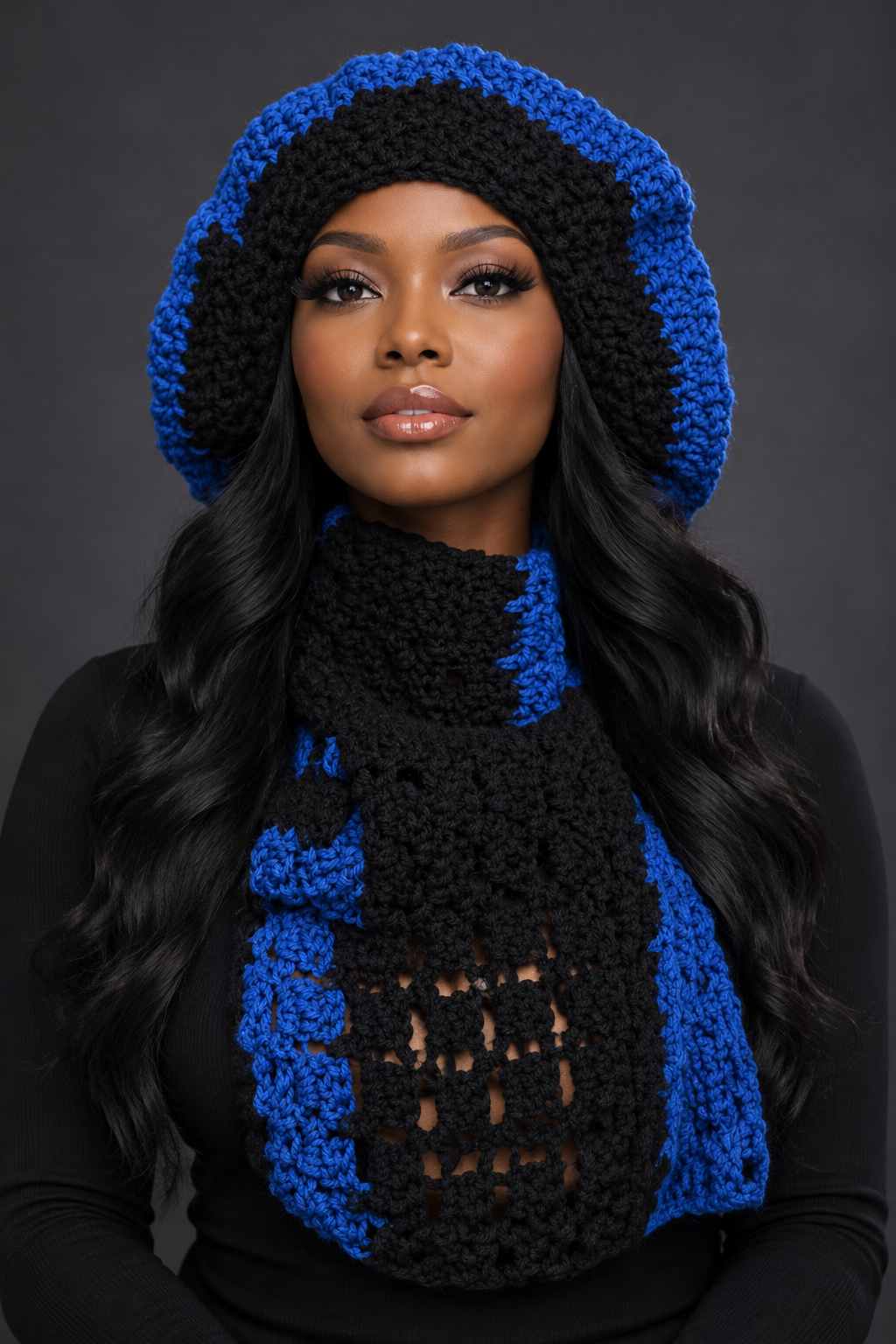 Cozy After Dark Hat & Scarf Set