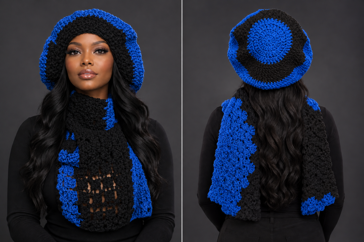 Cozy After Dark Hat & Scarf Set